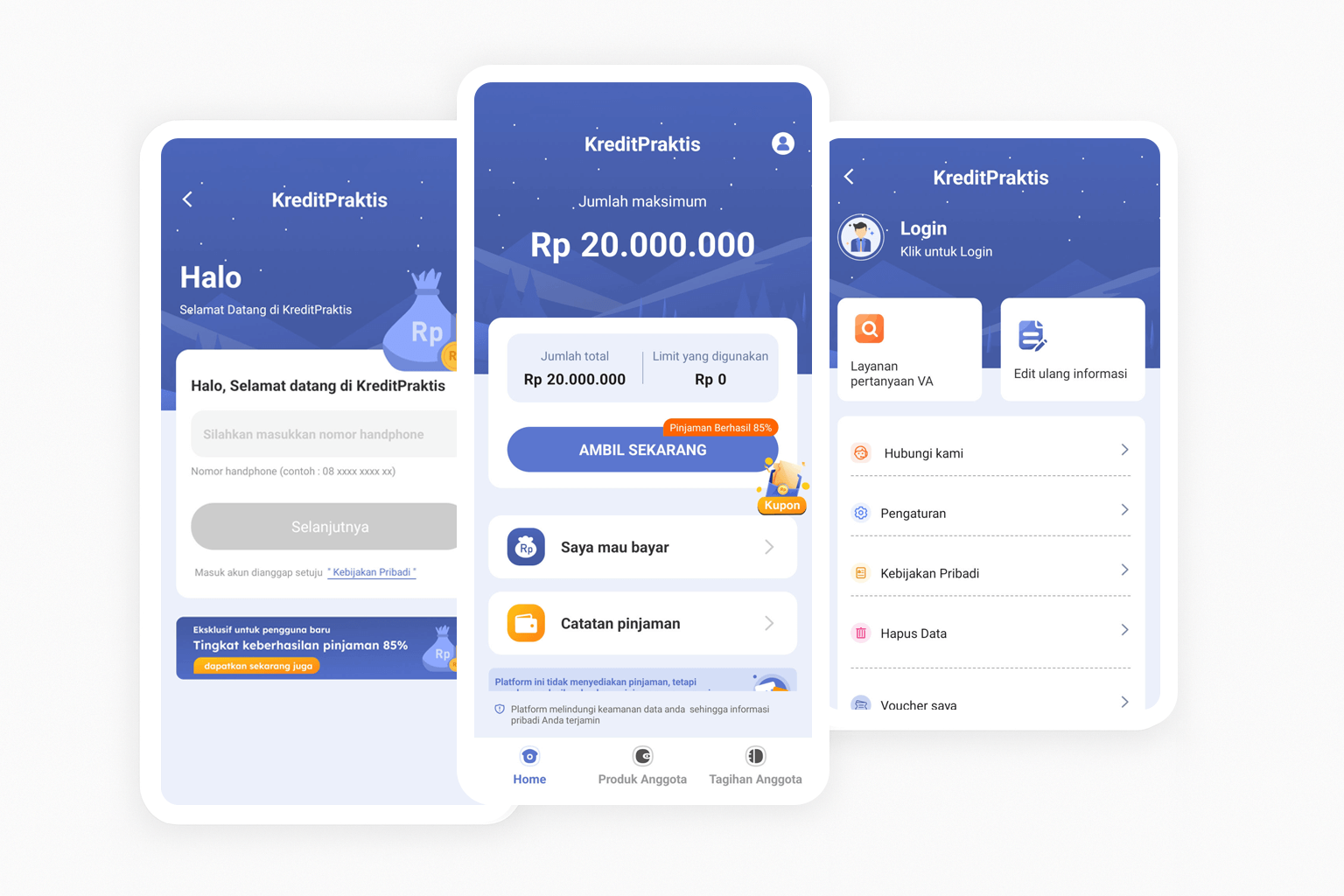 KreditPraktis Platform Features